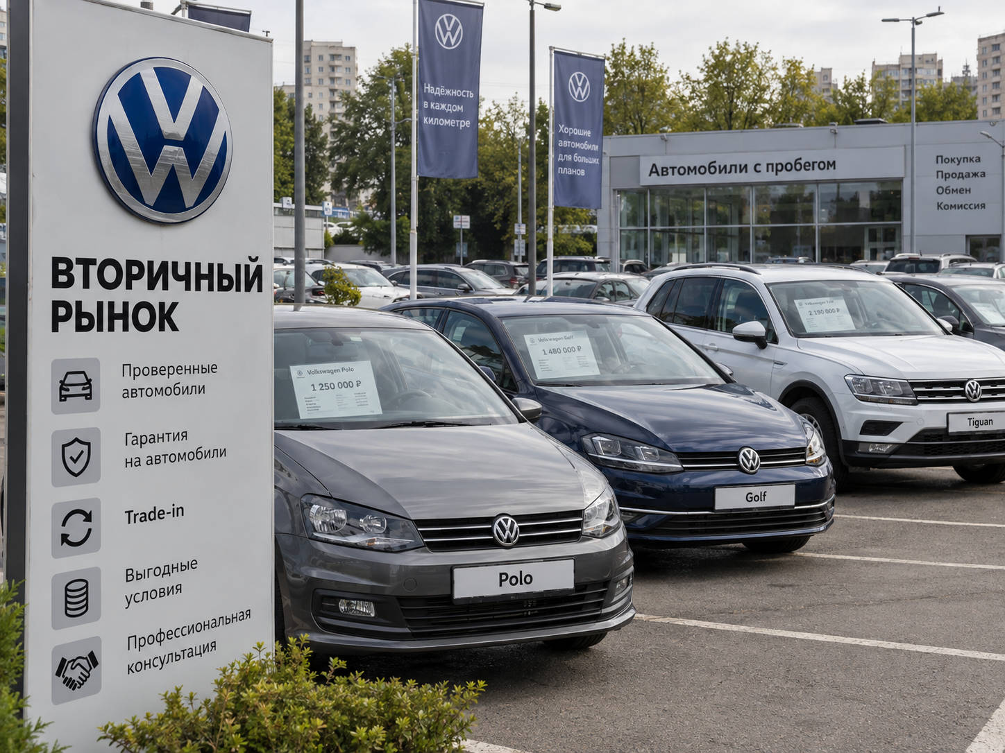вторичный рынок volkswagen